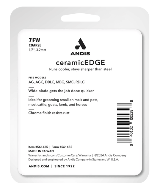 Andis CeramicEdge® #7FW Numara Pet Tıraş Makinesi Bıçağı
