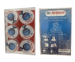 Dr.Animal Kedi Köpek ve Kuş için Göz Temizleme Mendili 6'lı Paket