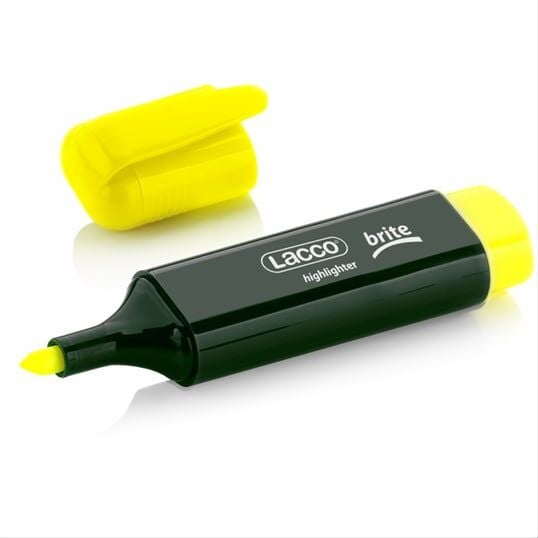 Lacco BRITE Fosforlu Kalem - Sarı