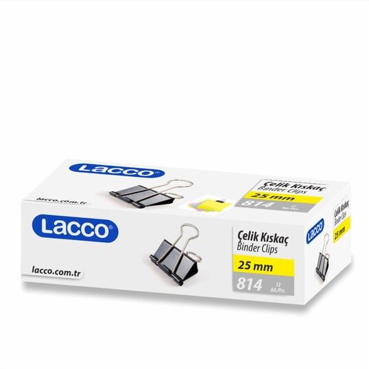 Lacco Siyah Çelik Kıskaç 25 mm