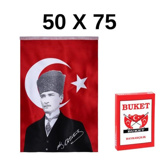 BUKET ATATÜRKLÜ Türk Bayrağı 50 X 75
