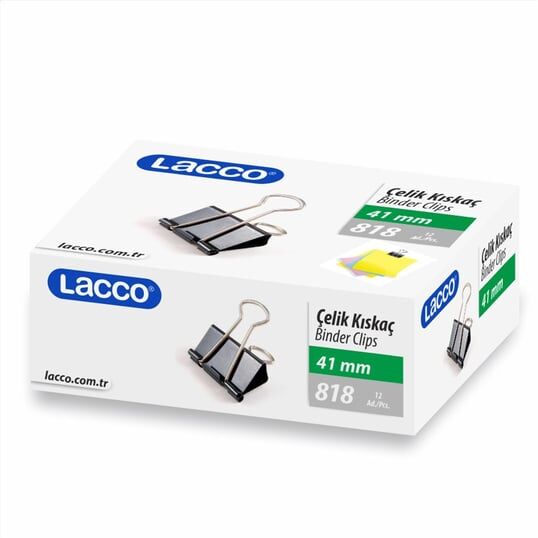 Lacco Siyah Çelik Kıskaç 41 mm