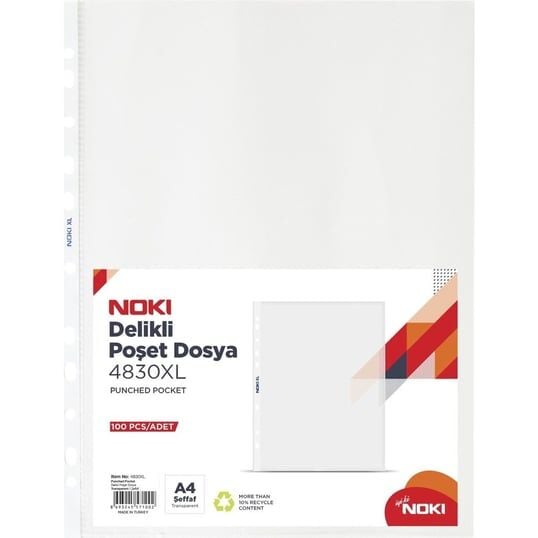 Noki Poşet Dosya Xl 100 Lü 4830Xl