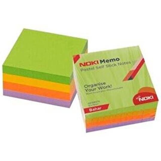 Noki Memo 75x75 Pastel Bahar Küp Blok 400 Sayfa
