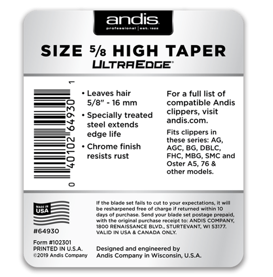 Andis Ultraedge Traş Bıçapı 5/8 Numara