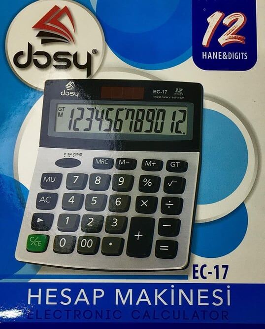 DOSY HESAP MAKİNESİ EC-17