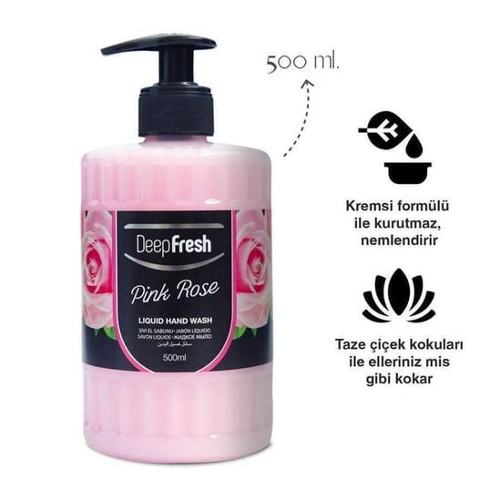 Deep Fresh 500 ml Romance Serisi Sıvı El Sabunu Pembe Gül
