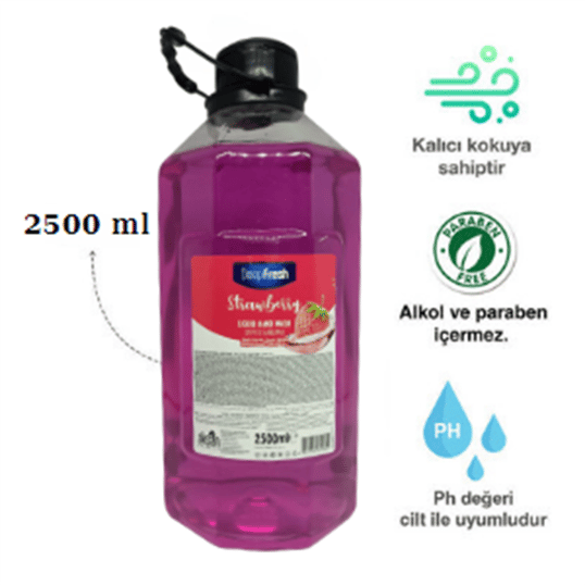 Deep Fresh Meyveli Sıvı Sabun Çilek 2500 ml