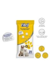 Fibril Evcil Hayvan Kuru Yıkama Havlusu 25 Adet