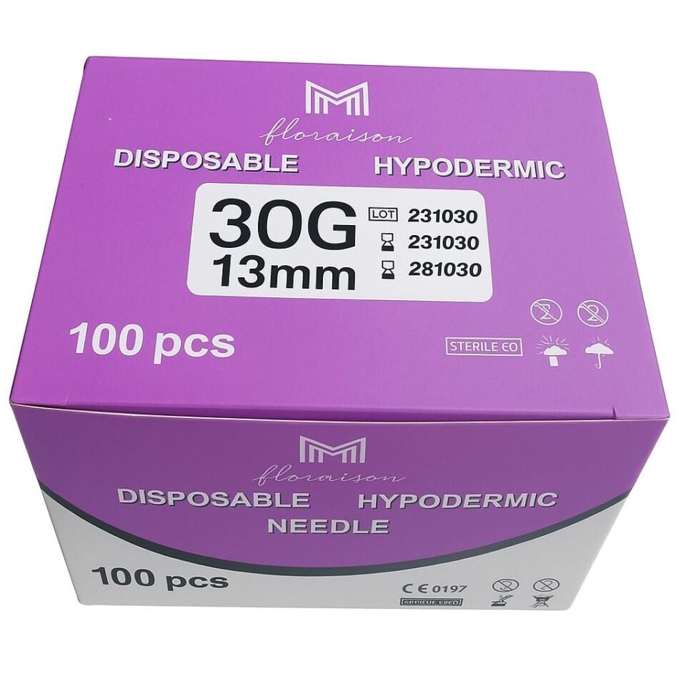 Mezoterapi İğne Ucu 30G 13 MM 100 Adet / Kutu