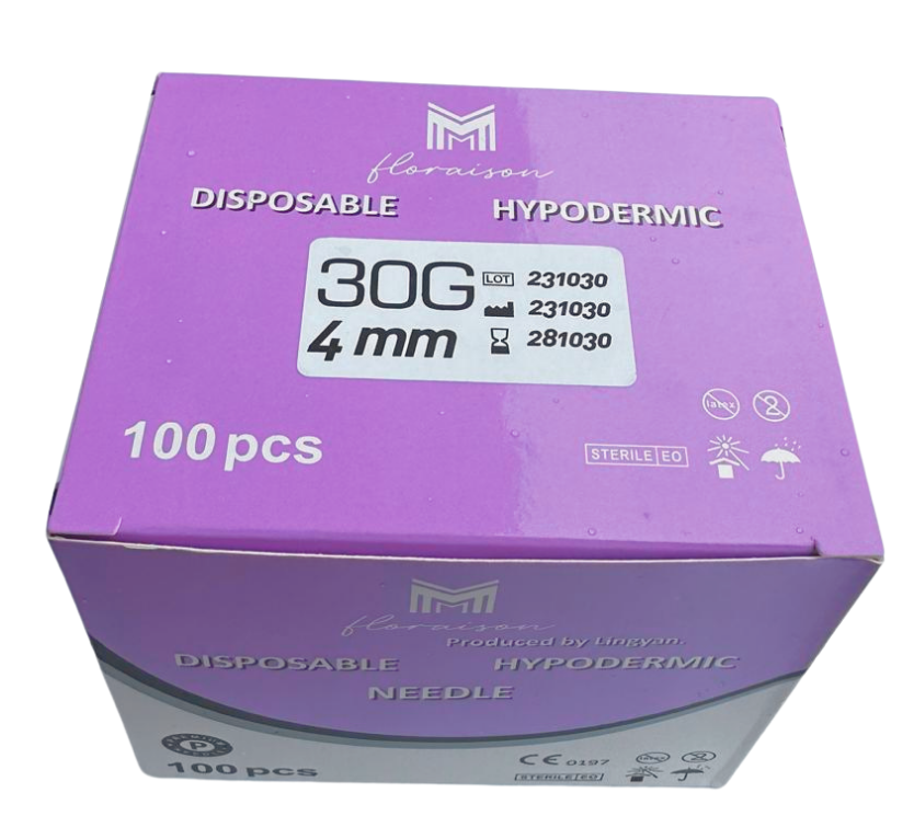 Mezoterapi İğne Ucu 30G 4 MM 100 Adet / Kutu
