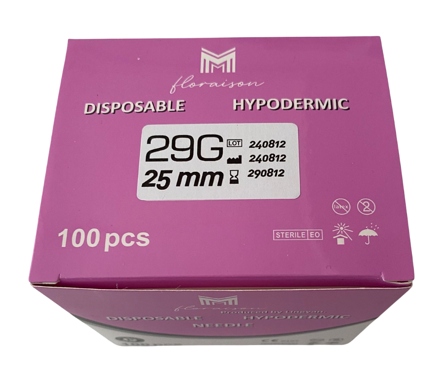 Mezoterapi İğne Ucu 29G 25 MM 100 Adet / Kutu