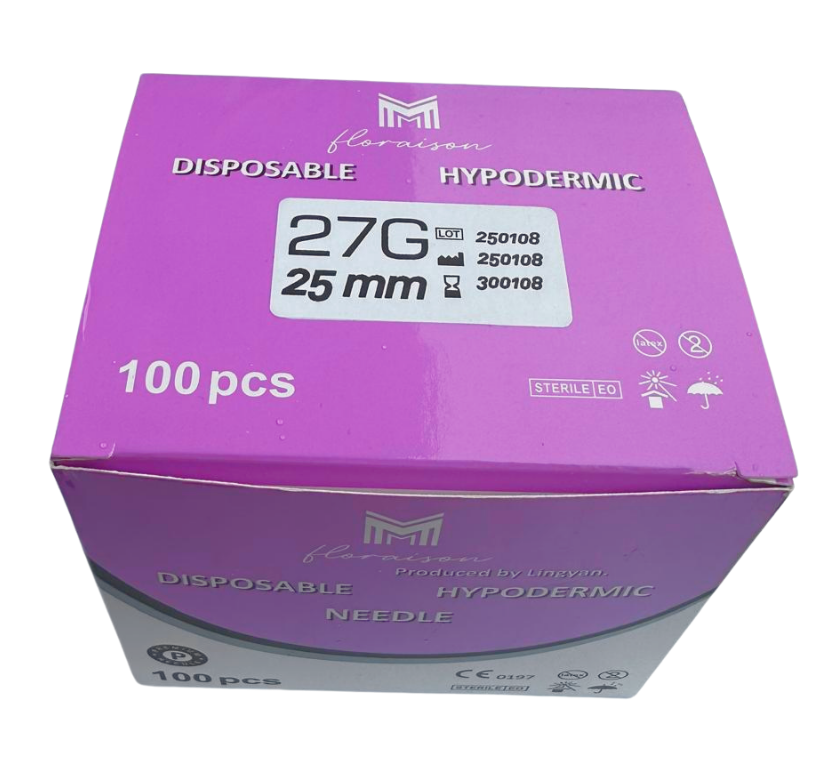 Mezoterapi İğne Ucu 27G 25MM 100 Adet / Kutu