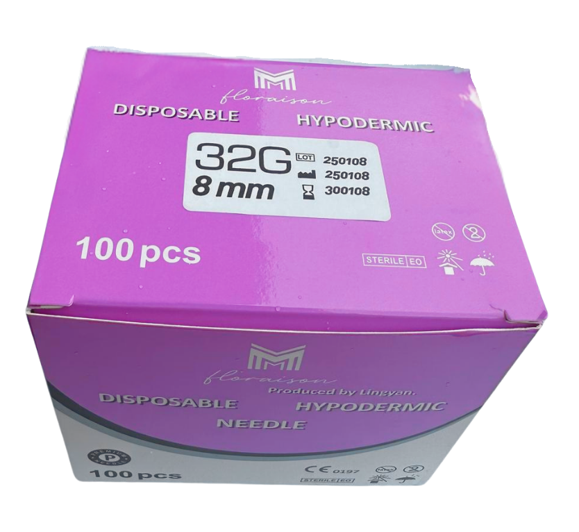 Mezoterapi İğne Ucu 32G 8 MM 100 Adet / Kutu