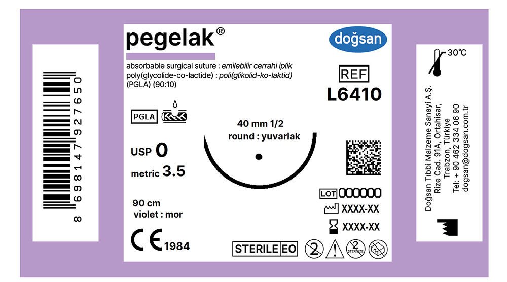 Pegelak 0 40 1/2 yuvarlak,90cm