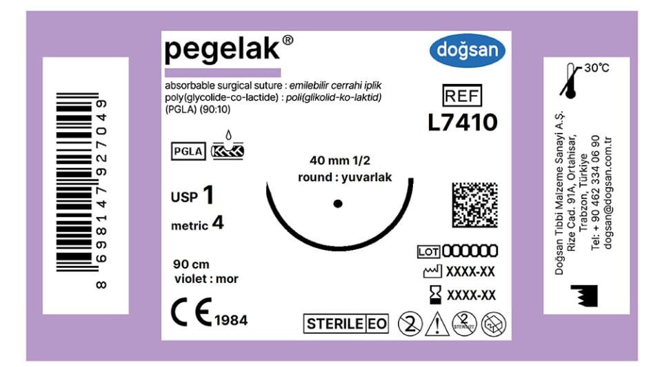 Pegelak 1 40 1/2 yuvarlak,90cm