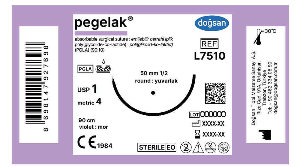 Pegelak 1 50 1/2 yuvarlak,90cm