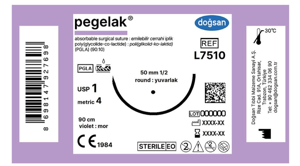 Pegelak 1 50 1/2 yuvarlak,90cm
