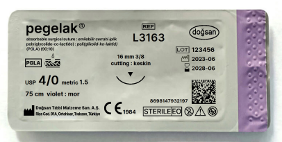 Pegelak 4/0 16 3/8 keskin(▼),75cm