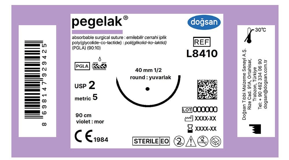 Pegelak 2 40 1/2 yuvarlak,90cm