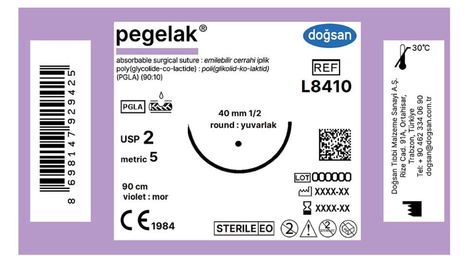 Pegelak 2 40 1/2 yuvarlak,90cm
