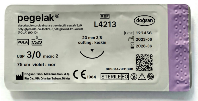 Pegelak 3/0 20 3/8 keskin(▼),75cm