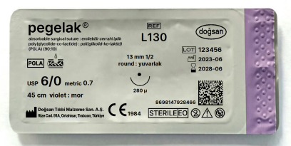 Pegelak 6/0 13 1/2 yuvarlak,280µ,45cm