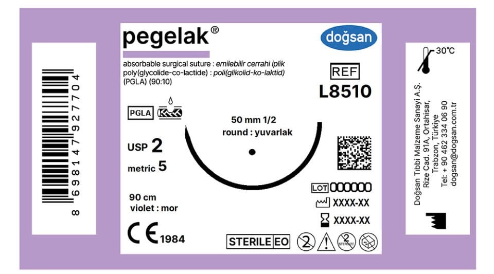 Pegelak 2 50 1/2 yuvarlak,90cm