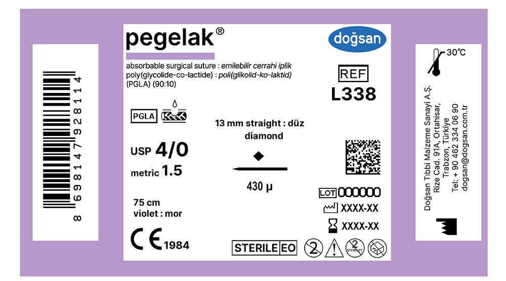 Pegelak 4/0 13 düz diamond,75cm