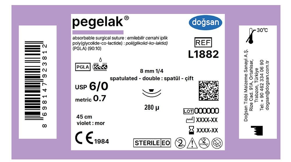 Pegelak 6/0 8 1/4 spat(çft),280µ,45cm